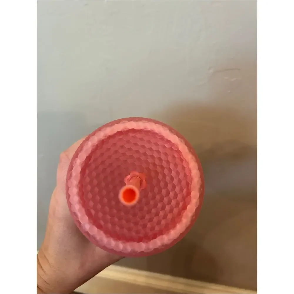 Starbucks Rose Pink Studded Reusable Cold Cup with Straw
